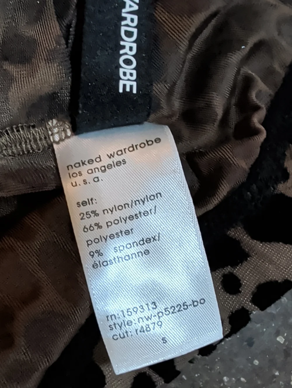 naked wardrobe Black and Brown Leopard Print Leggings